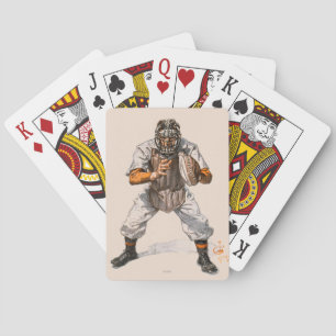 Baseball Catcher Playing Cards