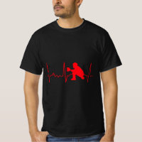 Baseball Catcher  - Red Baseball Catcher Heartbeat