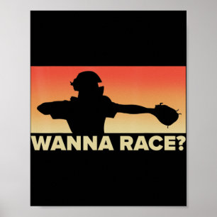 Baseball Catcher Wanna Race gift, Baseball gift, S Poster