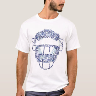 Baseball Catchers Mask Typography T-Shirt