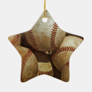 Baseball Ceramic Tree Decoration