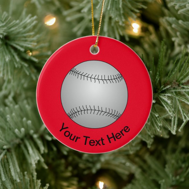 Baseball Ceramic Tree Decoration (Tree)