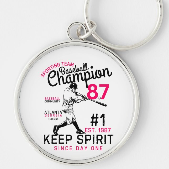 Baseball champion key ring (Front)