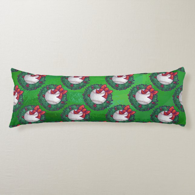 Baseball Christmas Body Cushion (Front)