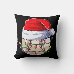 Baseball Christmas Boys Apparel, Fun Christma Sant Cushion