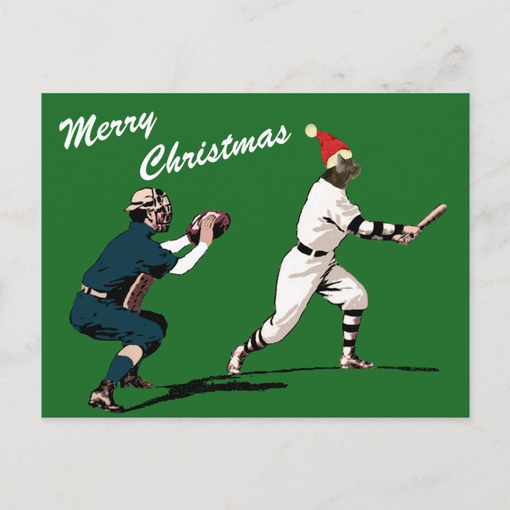 baseball christmas cards Zazzle