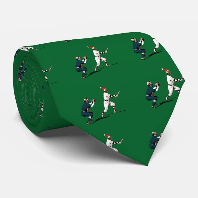 baseball christmas gift tie (Rolled)