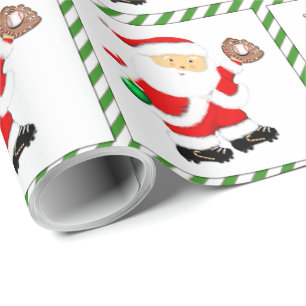 Baseball Christmas Gift Wrapping Paper