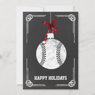 Baseball Christmas Greeting Card