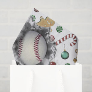 Baseball Christmas Holiday Gift Tissue Paper