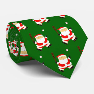 Baseball Christmas Holiday Tie