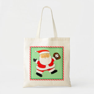 Baseball Christmas Holiday Tote Bag