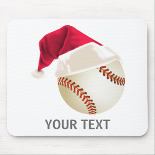 baseball christmas mouse mat