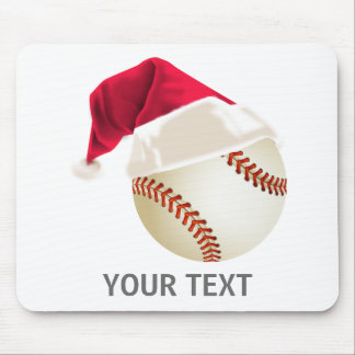 baseball christmas mouse mat