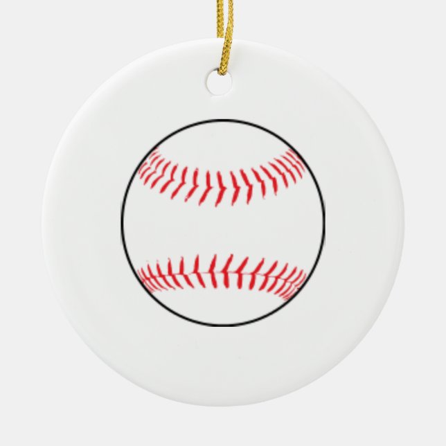 Baseball Christmas Ornament (Front)