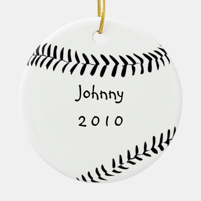 Baseball Christmas Ornament (Front)