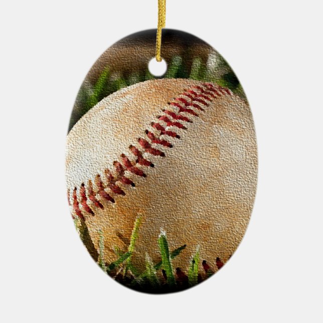 Baseball Christmas Ornament (Front)