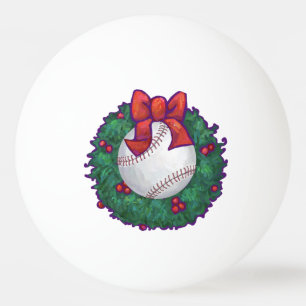 Baseball Christmas Ping Pong Ball