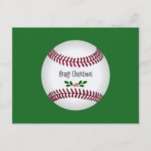 Baseball Christmas Postcard