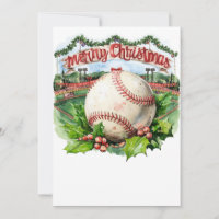 Baseball Christmas themed at stadium
