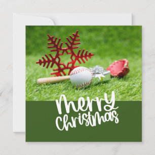 Baseball Christmas themed  Holiday Card