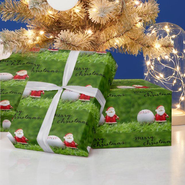 Baseball Christmas Themed  Wrapping Paper (Holidays)
