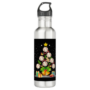 baseball christmas tree 710 ml water bottle