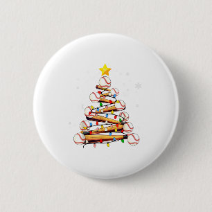 Baseball Christmas Tree Light Xmas Baseball Boys K 6 Cm Round Badge