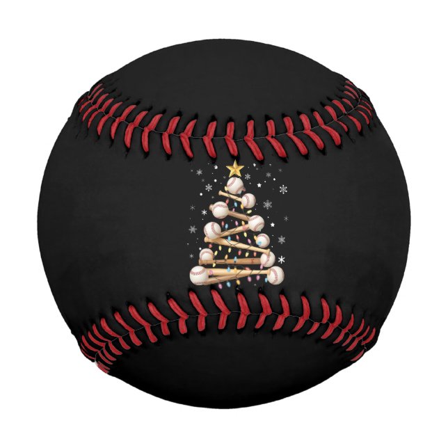 Baseball Christmas Tree Light Xmas Sports Lover (Front)