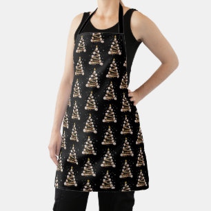 Baseball Christmas Tree Light Xmas Sports Lover Apron