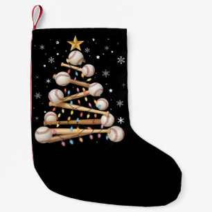 Baseball Christmas Tree Light Xmas Sports Lover Small Christmas Stocking