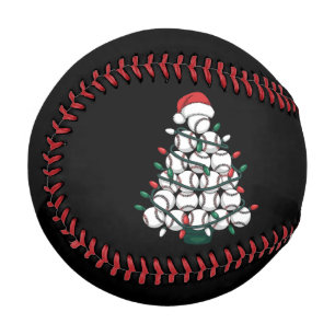 Baseball Christmas Tree Santa Sports