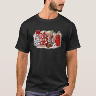Baseball Christmas Trees Merry Xmas Holiday Men Wo T-Shirt