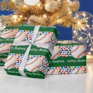 Baseball Christmas  Wrapping Paper