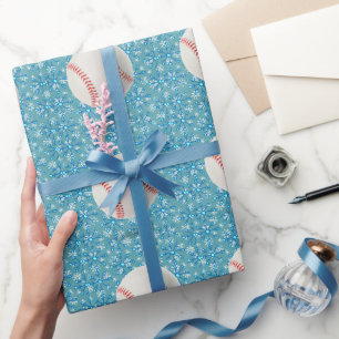 Baseball Christmas  Wrapping Paper