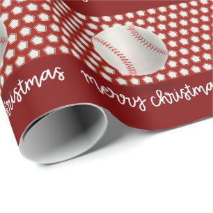 Baseball Christmas  Wrapping Paper