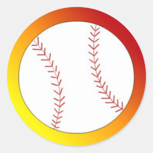Baseball Classic Round Sticker