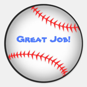 Baseball Classic Round Sticker