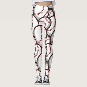 Baseball: Classic Seamless Pattern Leggings