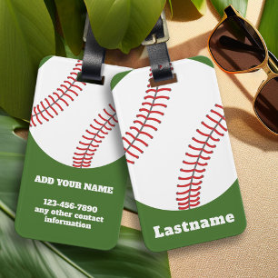 Baseball Coach - Bold Modern Drawing Luggage Tag