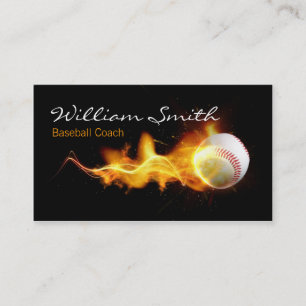 Baseball Coach Business Card