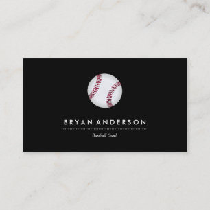 Baseball Coach Business Card