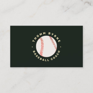 Baseball Coach  Business Card