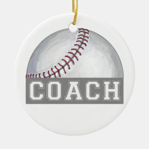Baseball Coach Ceramic Tree Decoration