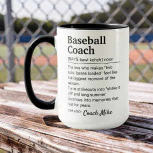 Baseball Coach Definition Custom Appreciation Mug