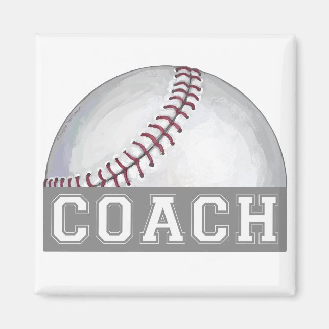 Baseball Coach Magnet (Front)