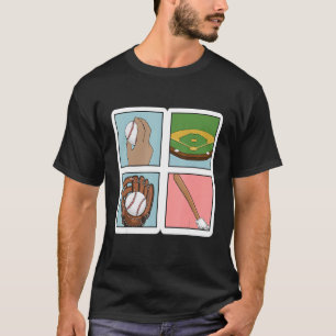 Baseball Coach Player Team Sports Bat And Ball Ath T-Shirt