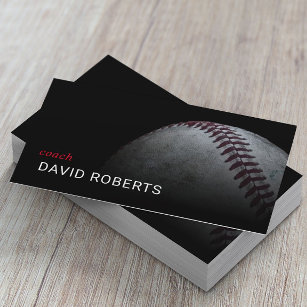 Baseball Coach Professional Sport Instructor Business Card