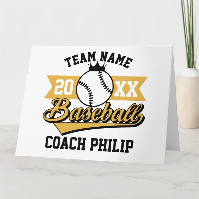 Baseball coach retirment team Mom player team gift Card (Front)