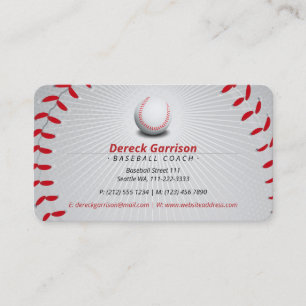Baseball Coach   Sport Business Card